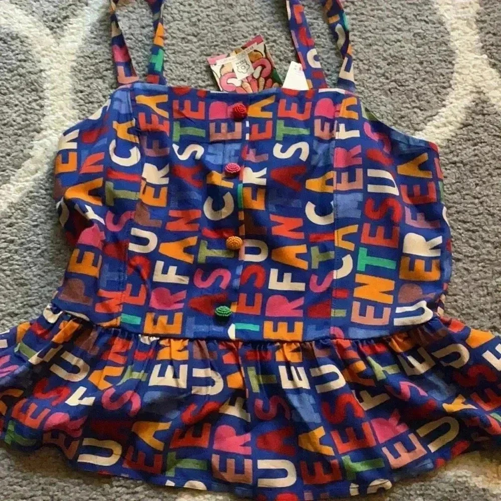 Farm Rio Fantastic Peplum Tank - Picture 2 of 4